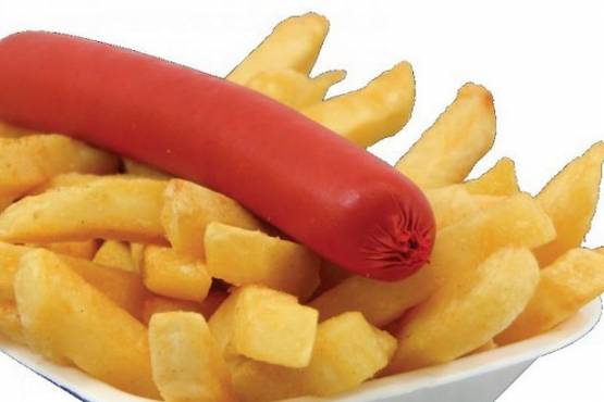 Saveloy & Chips